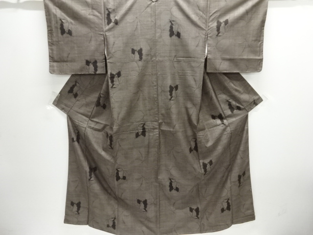 JAPANESE KIMONO / UNUSED DORO OSHIMA TSUMUGI (7 maruki) / WOVEN BUTTERFLY 